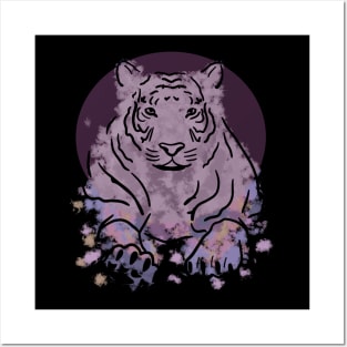 Purple tiger Posters and Art